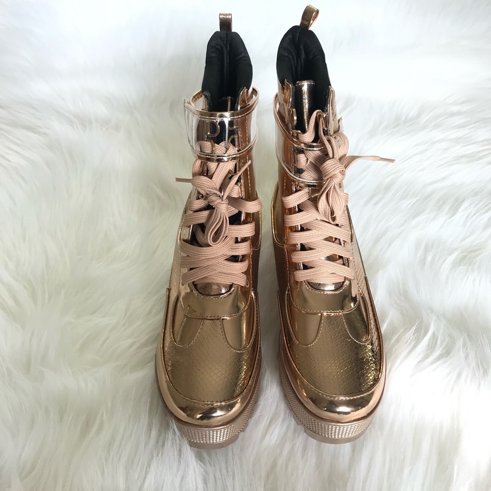 Unilady | Lug Sole Combat Boots - Picture 9 of 17